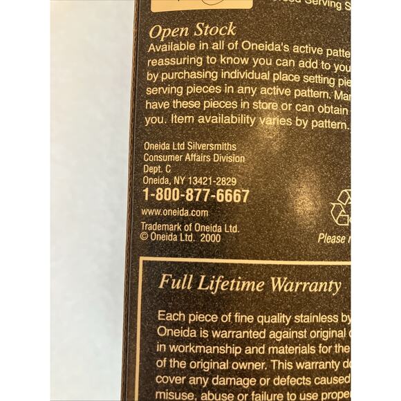 Oneida Community Louisiana Stainless Steel 6pc Serving & Hostess Set NIB 18/8 - Picture 4 of 7